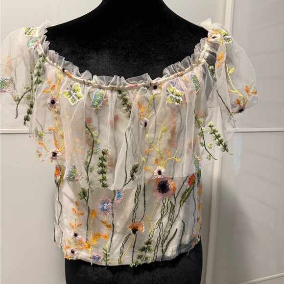 ✨HOST PICK✨Design Lab Floral Off-Shoulder Top - Picture 3 of 8